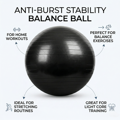 Anti-Burst Stability Balance Ball with Pump for Home Fitness