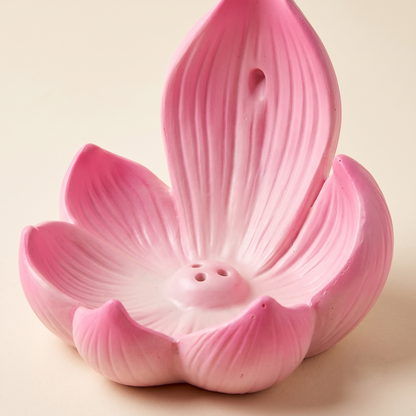 Small Lotus Resin Incense Stick Holder & Ash Catcher