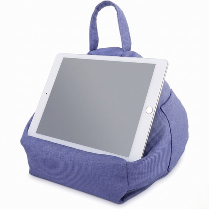 Hands-Free Bed & Couch Tablet Stand Pillow – Adjustable Soft Support for Phones & Tablets
