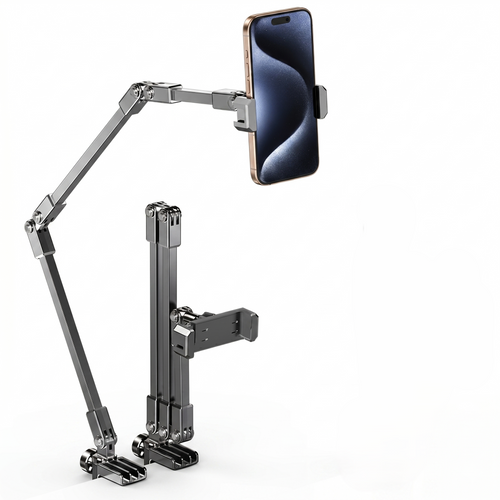 Adjustable Bedside Phone Arm – Hands-Free Viewing Stand for Reduced Neck & Arm Strain