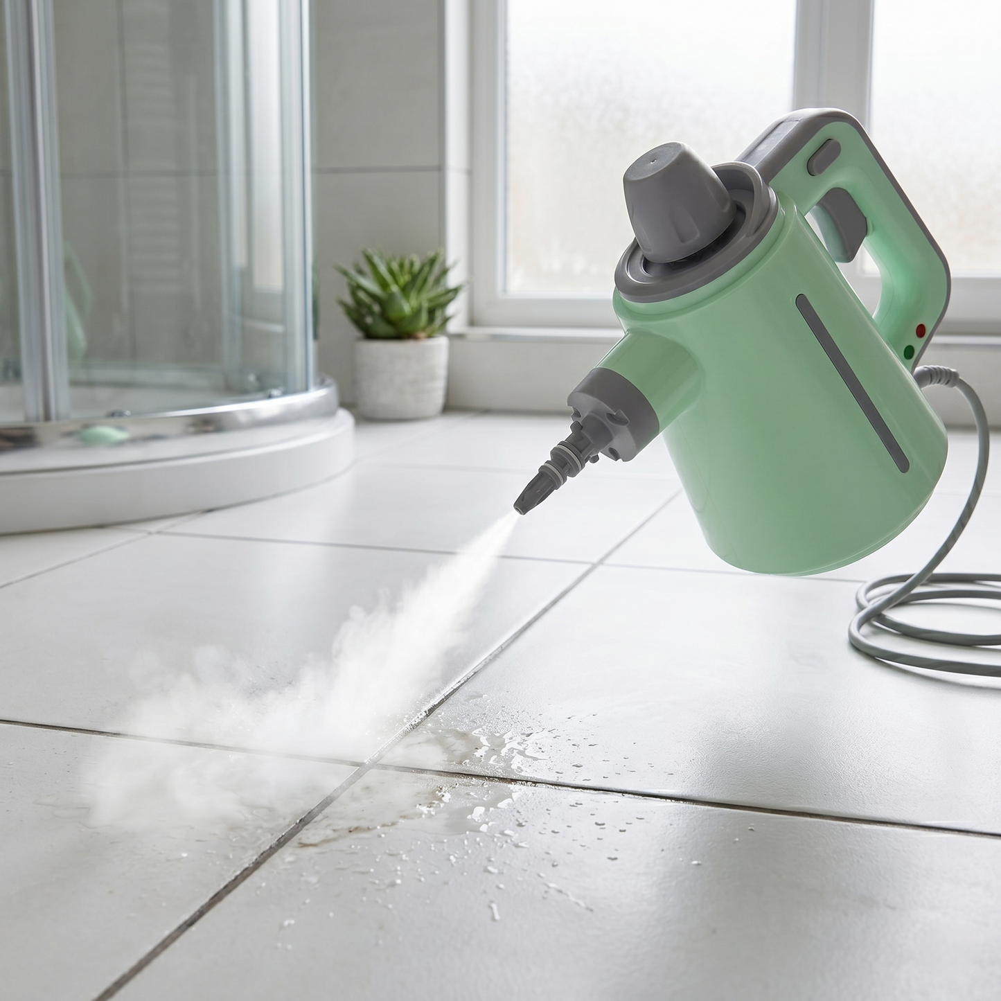 Precision Handheld Steam Cleaner for Tile, Grout & Hard-to-Reach Surfaces
