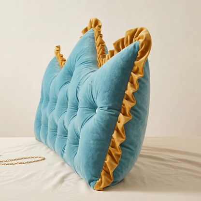 Kovelli™ Plush Tufted Headboard Pillow Backrest Cushion