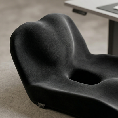 Ergonomic Memory Foam Seat Cushion Contoured Support + Optional Comfort Vibration