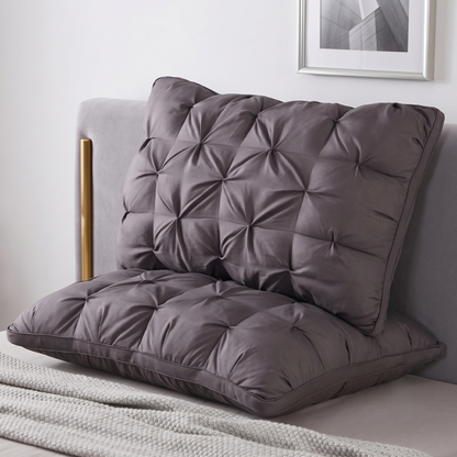 Tufted Plush Bed Rest Reading Pillow with Back Support Cushion