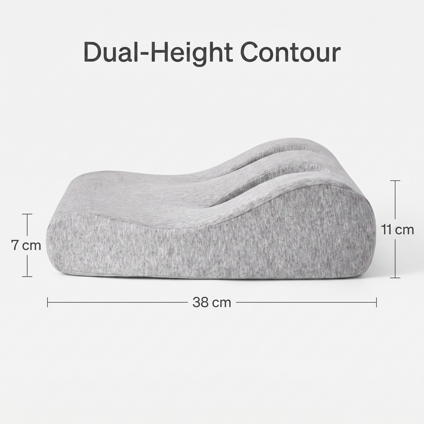 Ergonomic Memory Foam Pillow with Dual Ear Openings