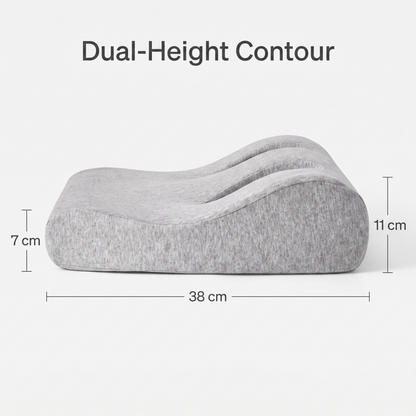 Ergonomic Memory Foam Pillow with Dual Ear Openings