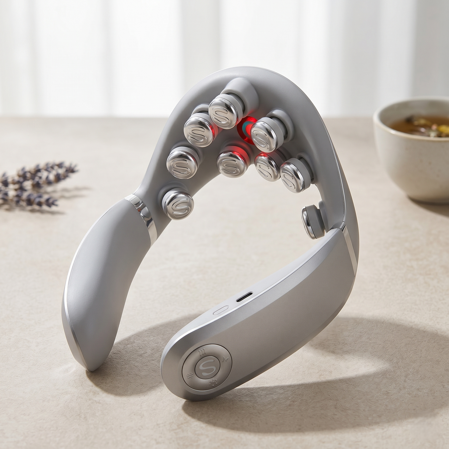 Smart Heated Neck Massager With Deep Relaxation Technology