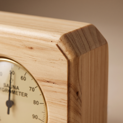 Wooden Sauna Thermometer & Hygrometer 2-in-1 Wall Gauge