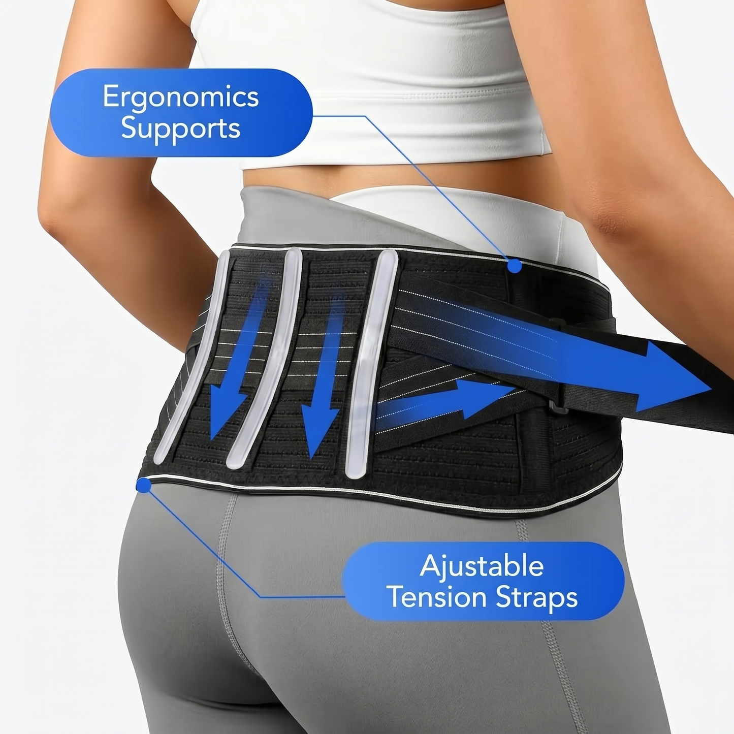 Adjustable Lower Back & Waist Support Belt for Everyday Comfort