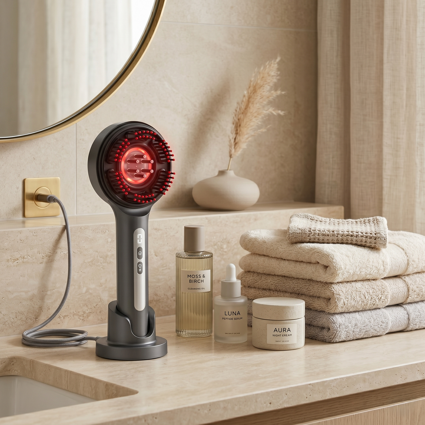 Kovelli™ Heated Scalp Massage Oil Applicator Brush