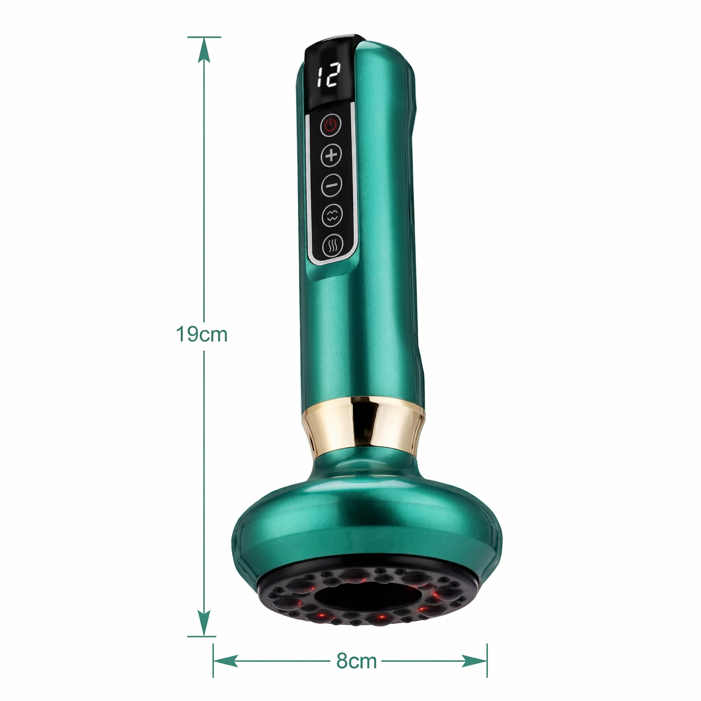 Heated Electric Cupping Massager with Adjustable Suction
