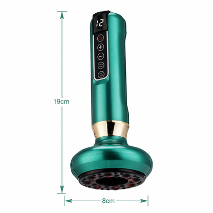 Heated Electric Cupping Massager with Adjustable Suction