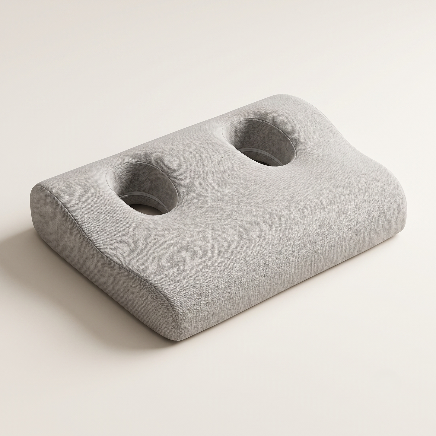 Ergonomic Memory Foam Pillow with Dual Ear Openings