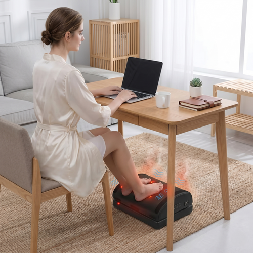 Kovelli Memory Foam Heated Vibration Foot Cushion