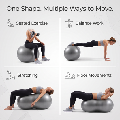 Peanut Stability Exercise Ball with Inflation Pump