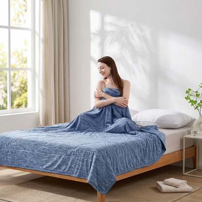 Cooling Blanket – Lightweight Breathable Throw for Hot Sleepers & Warm Nights