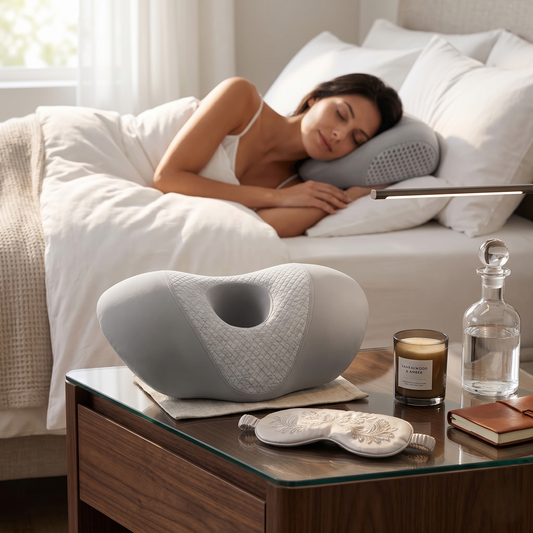 Kovelli Compact Mini Memory Foam Ear Relief Side Sleeper Pillow