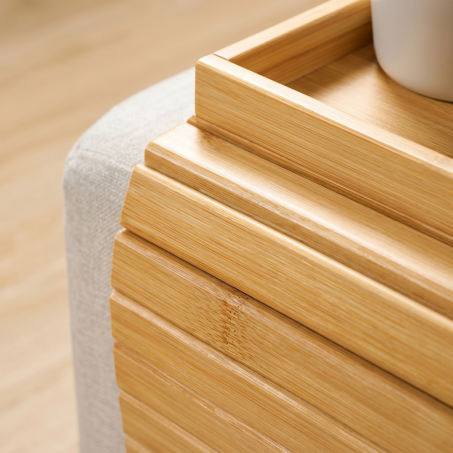 Foldable Bamboo Couch Arm Tray Table