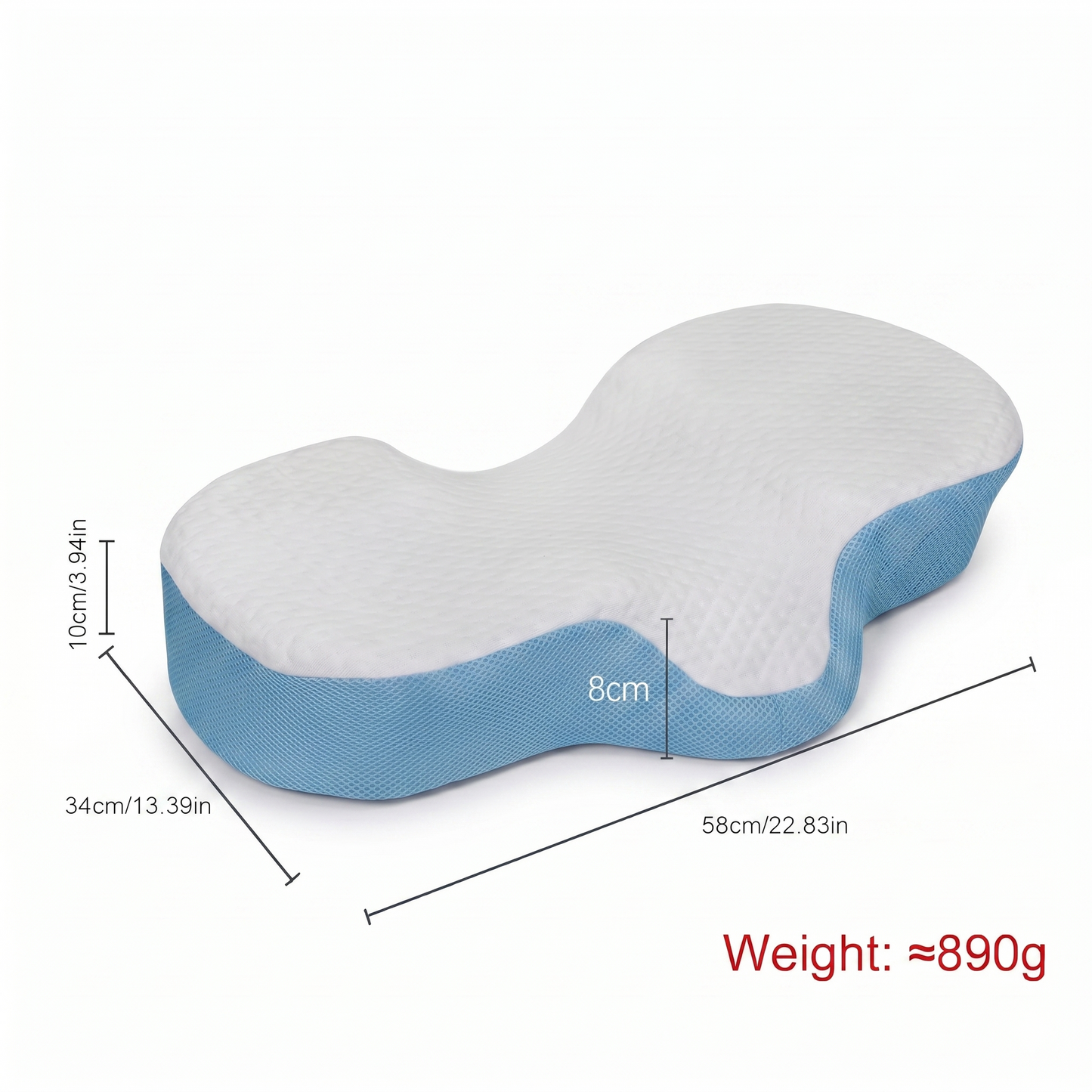 Contoured Memory Foam Side Sleeper Pillow