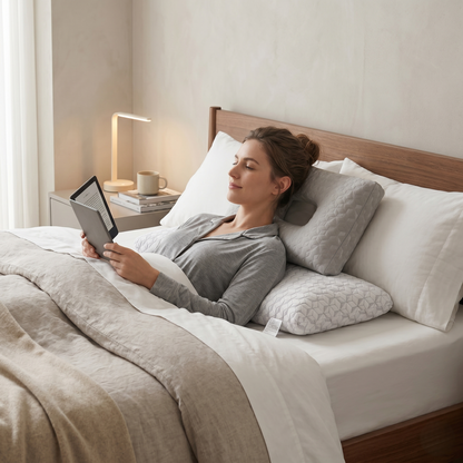 Contour Ear Relief Side Sleeper Pillow with Pressure-Free Ear Opening