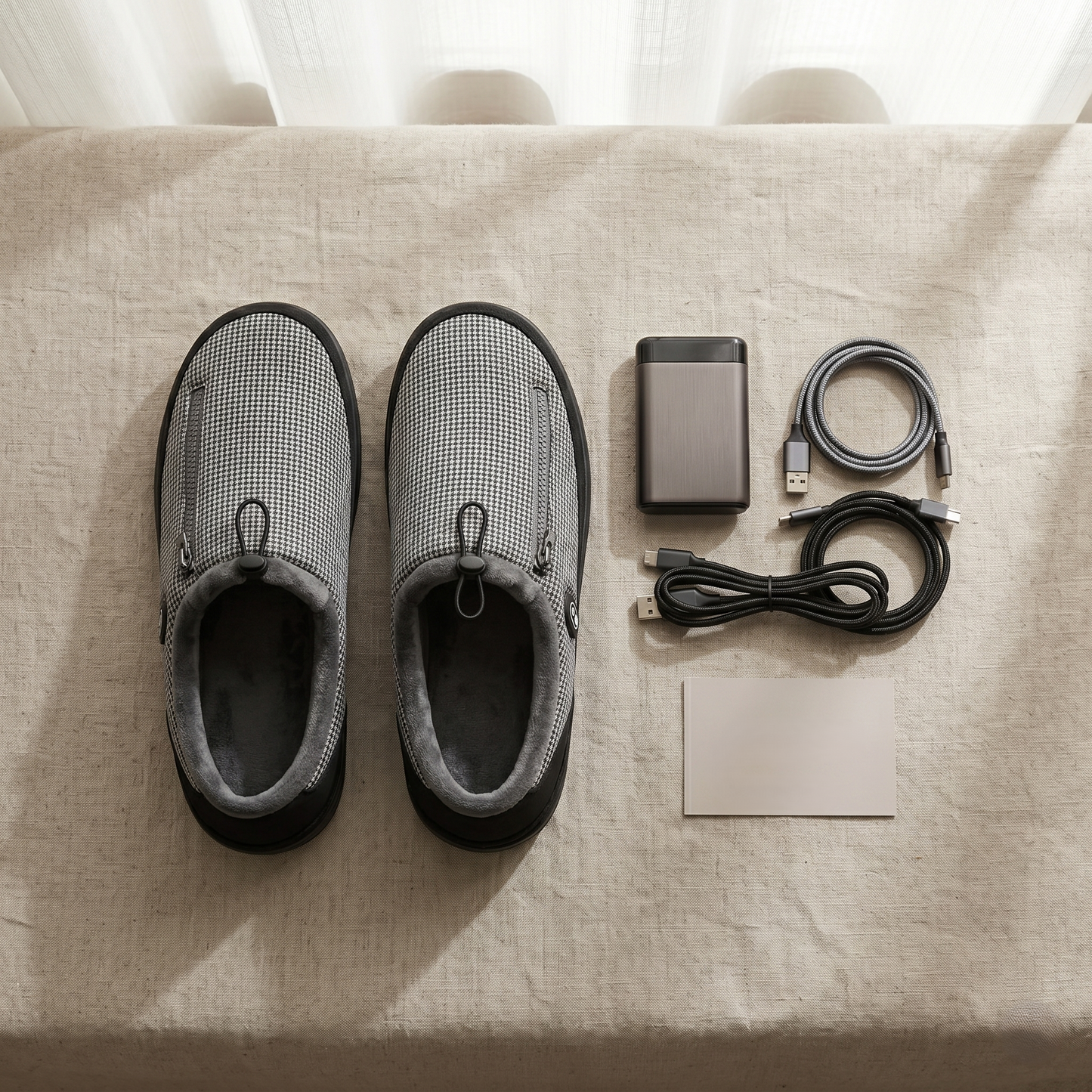 Rechargeable Heated House Slippers For Cozy Indoor Warmth & Winter Comfort