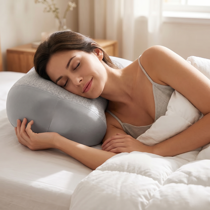 Kovelli™ Compact Mini Memory Foam Ear Relief Side Sleeper Pillow