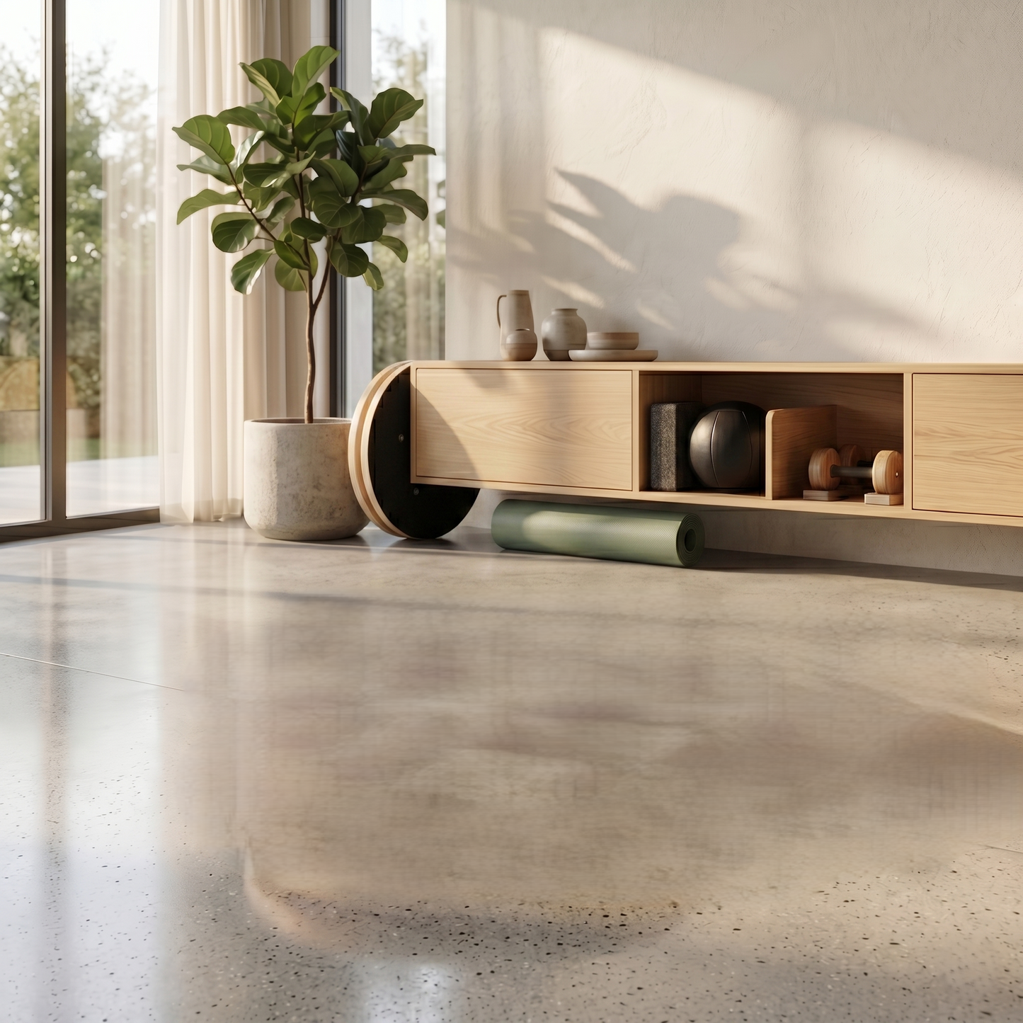 Rotational Balance Board for Home Fitness