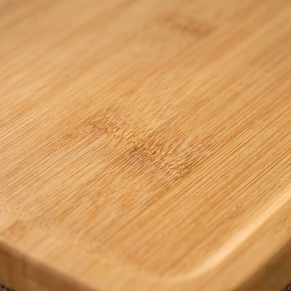 Bamboo Couch Arm Tray Table With Rotating Phone Holder