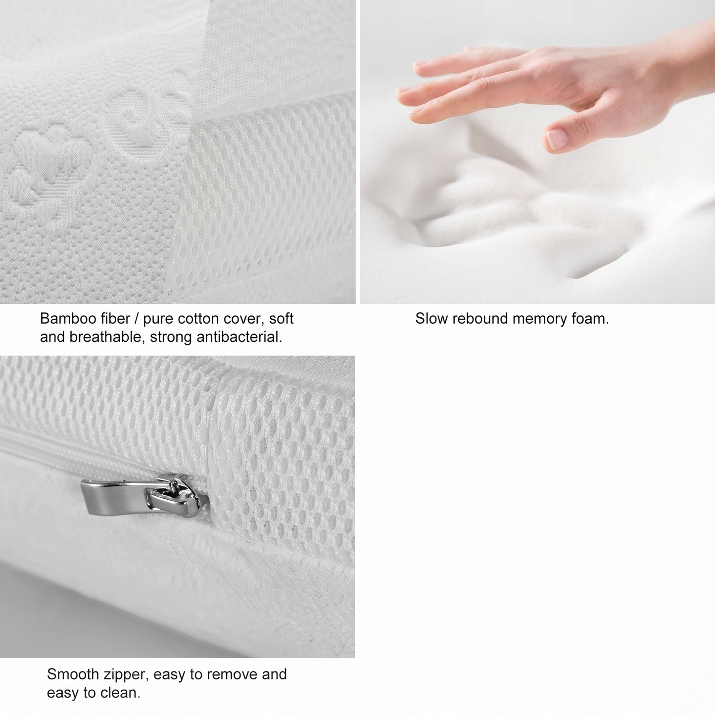 Ergonomic V-Shaped Memory Foam Side Sleeping Pillow