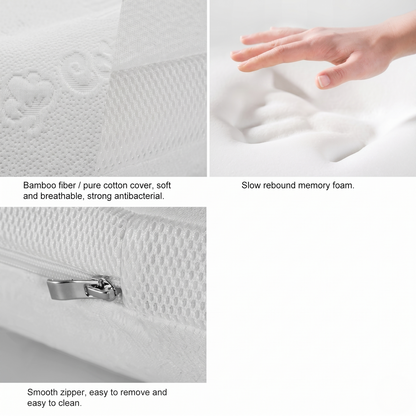Ergonomic V-Shaped Memory Foam Side Sleeping Pillow