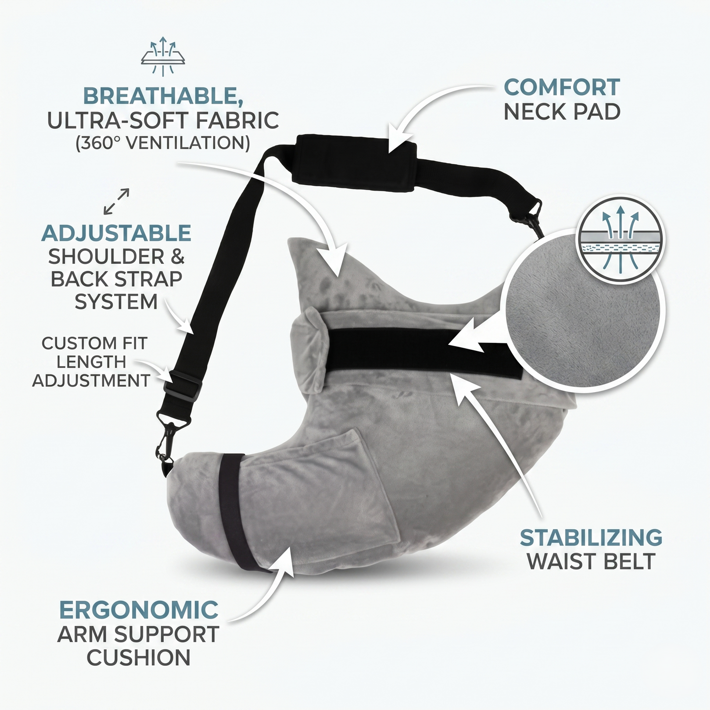 Hands-Free Comfort Pillow – Relax, Scroll & Unwind Without Holding Your Phone