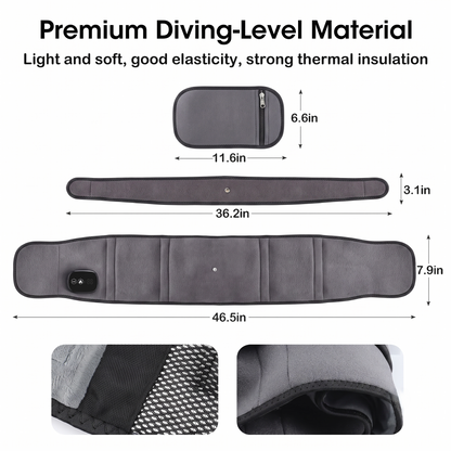 Cordless Heated Waist Belt Massager