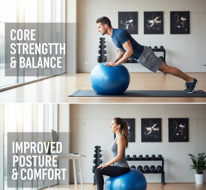 Anti-Burst Stability Balance Ball with Pump for Home Fitness
