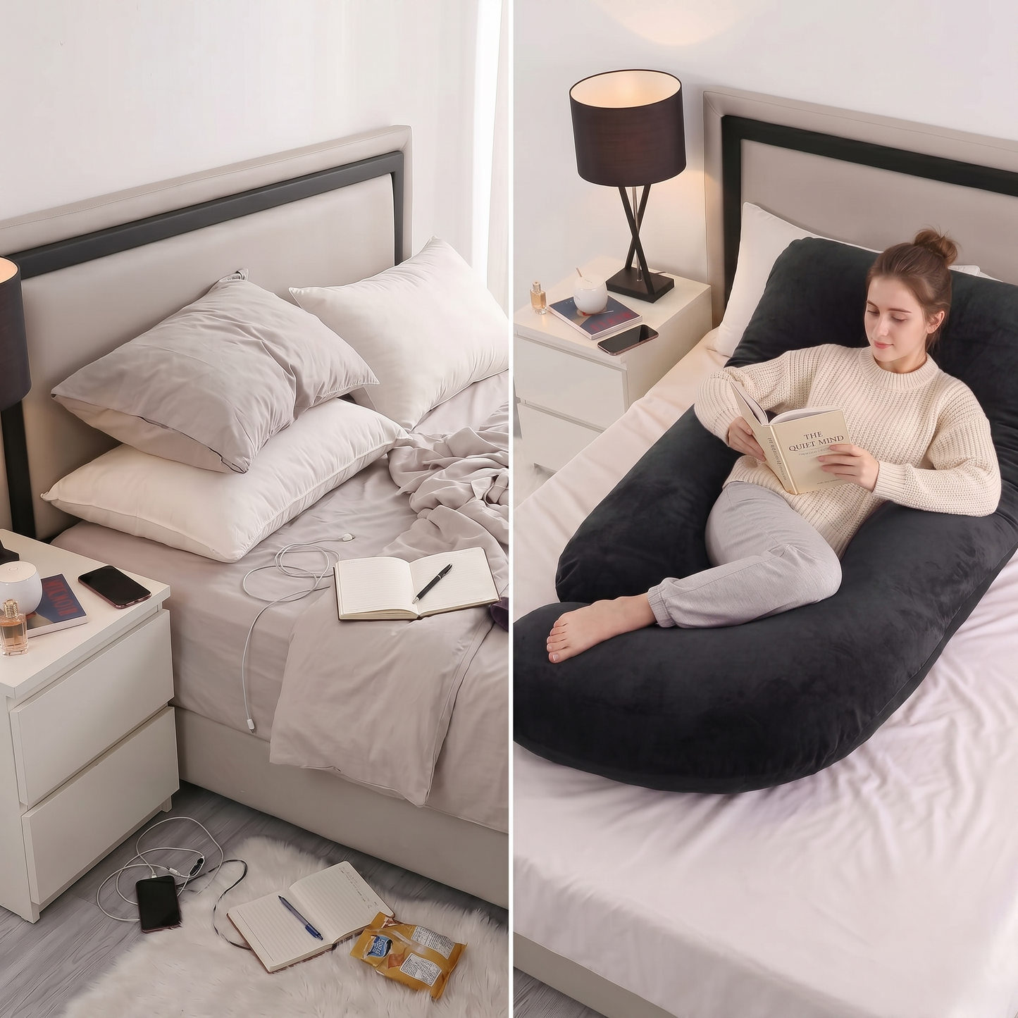 Full Body Support Pillow for Deep, Comfortable Sleep