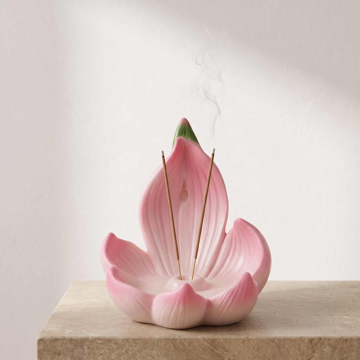 Small Lotus Resin Incense Stick Holder & Ash Catcher