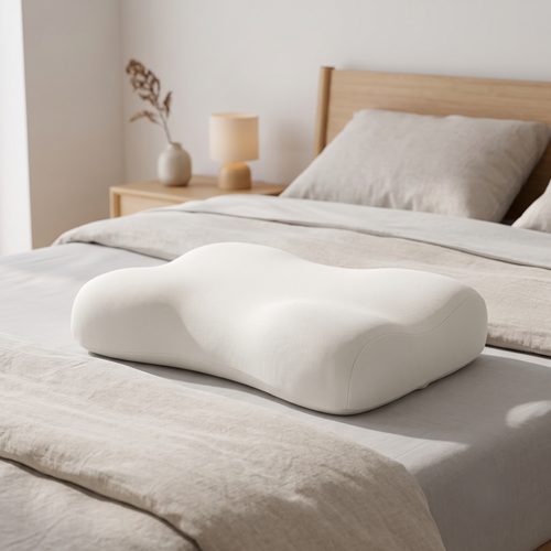 Ergonomic Contour Memory Foam Pillow for Side & Back Sleepers