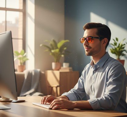 Kovelli Premium Blue Light Glasses with Orange Lenses