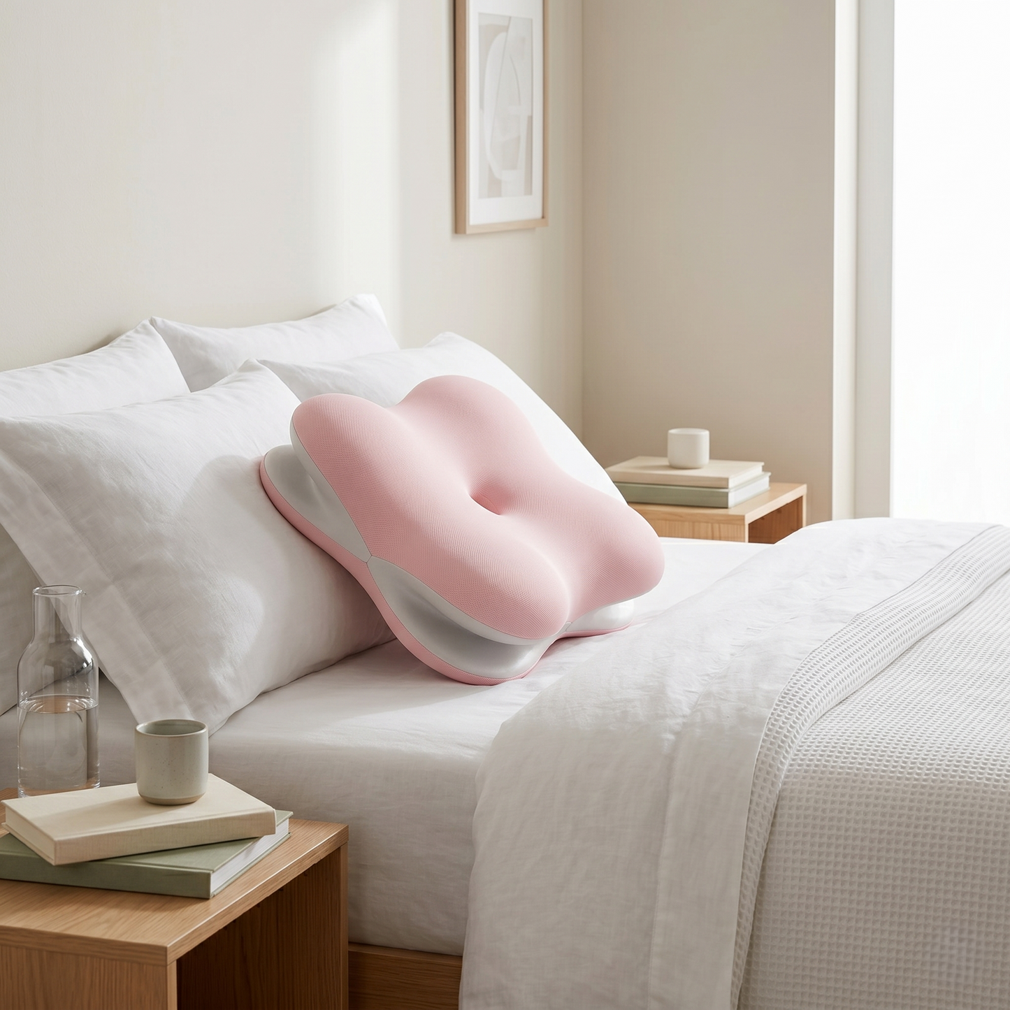Ergonomic Full Body Support Pillow for Relaxed Lying & Bed Comfort