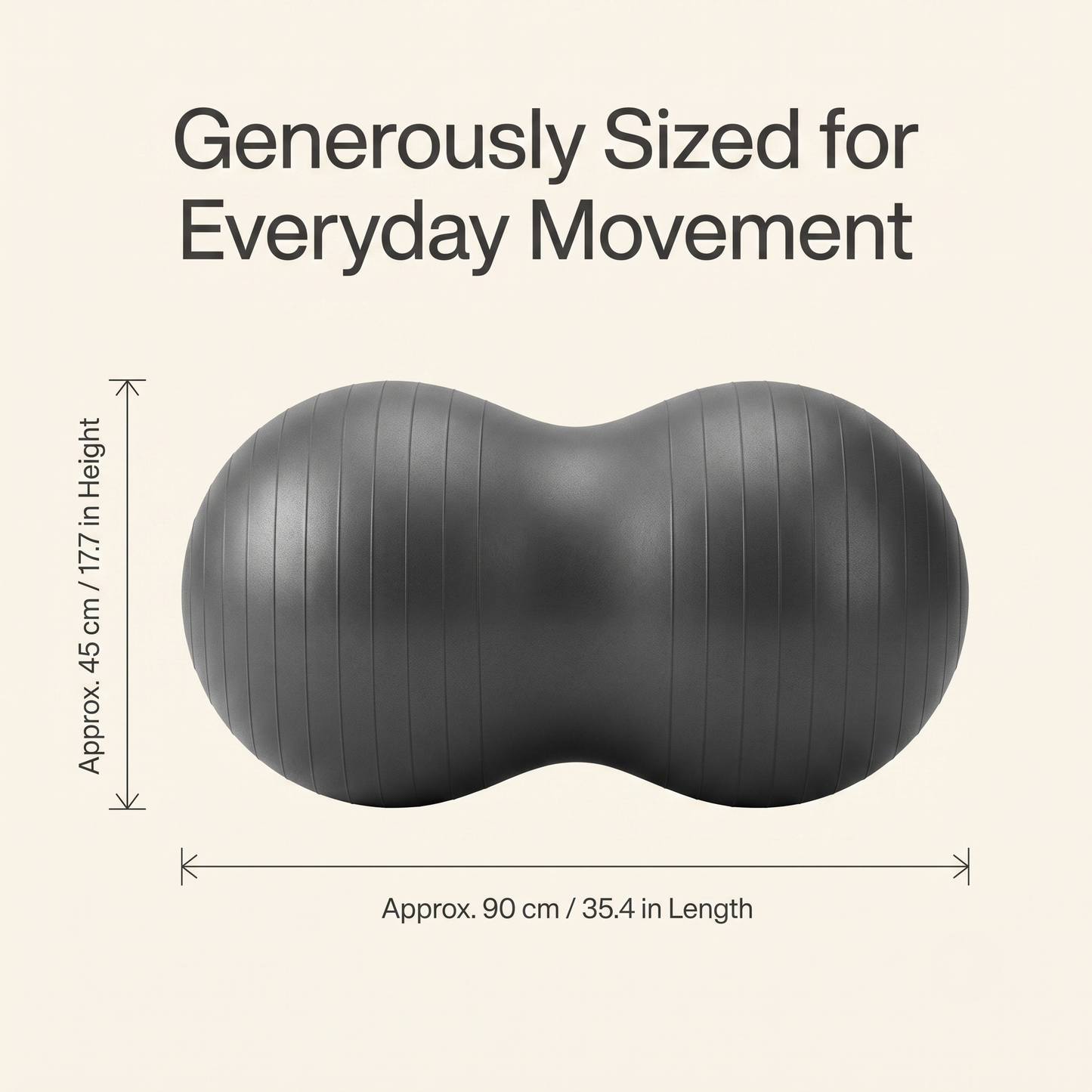 Peanut Stability Exercise Ball with Inflation Pump