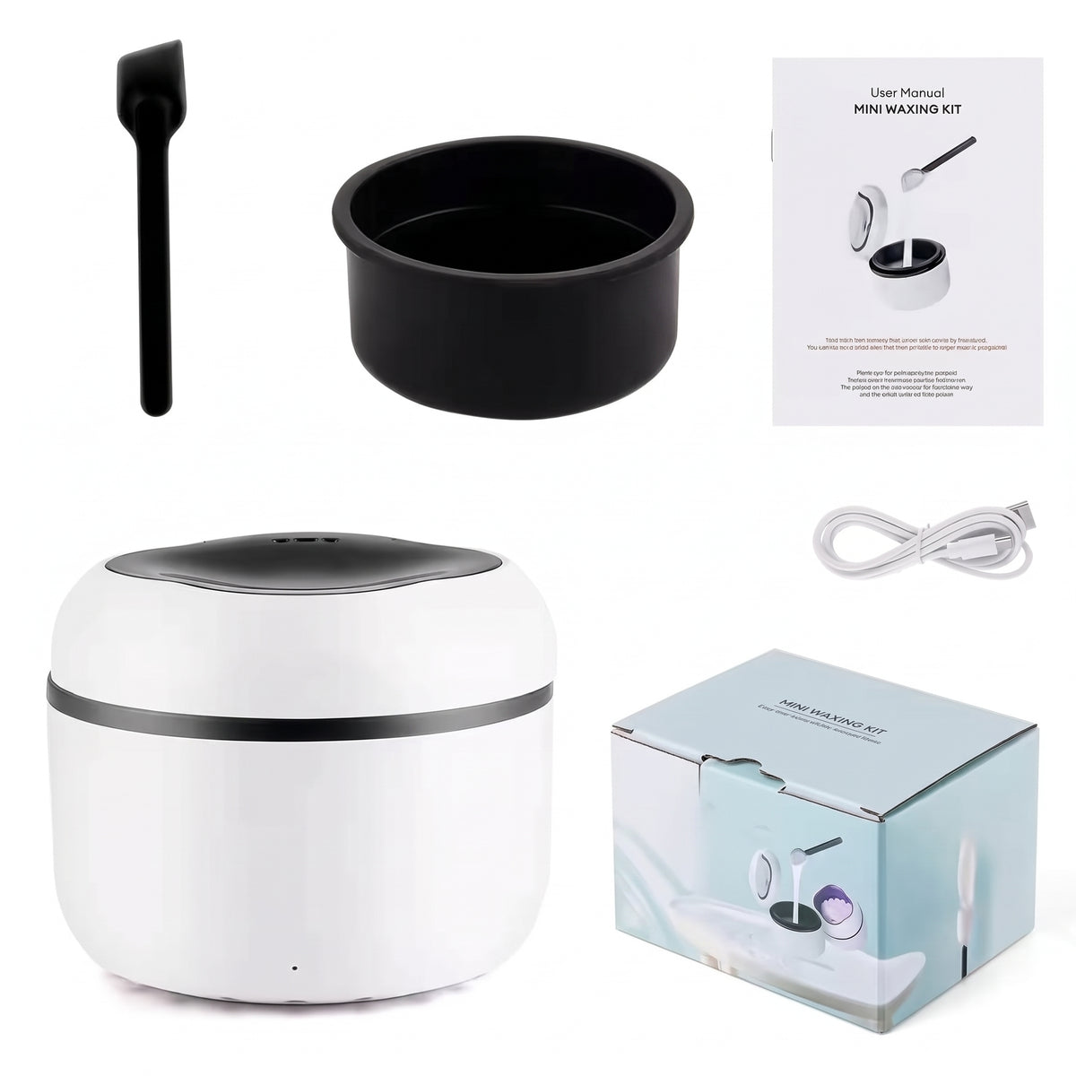 Mini Silicone Bowl Wax Warmer for Face, Nose & Ear Grooming