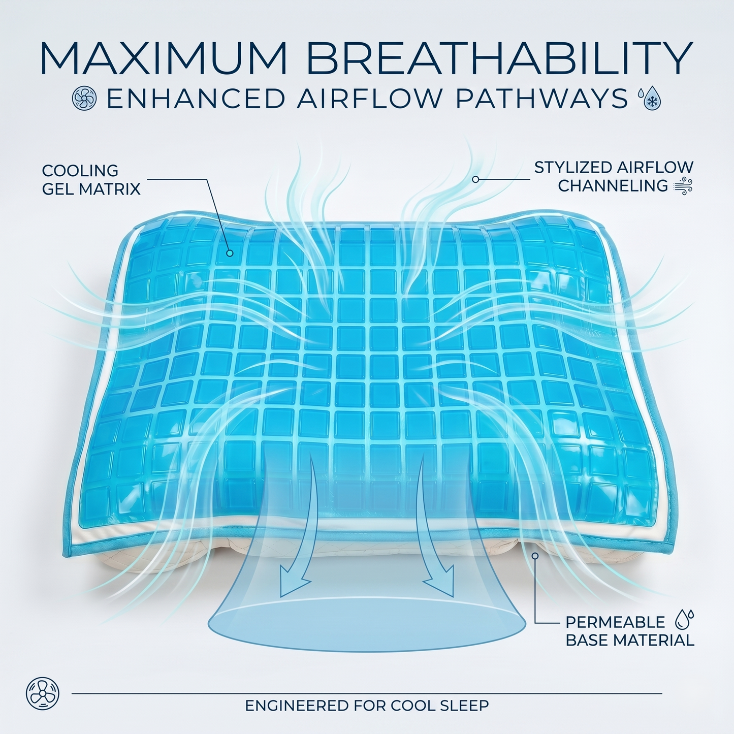 Cooling Pillow Cover for Hot Sleepers
