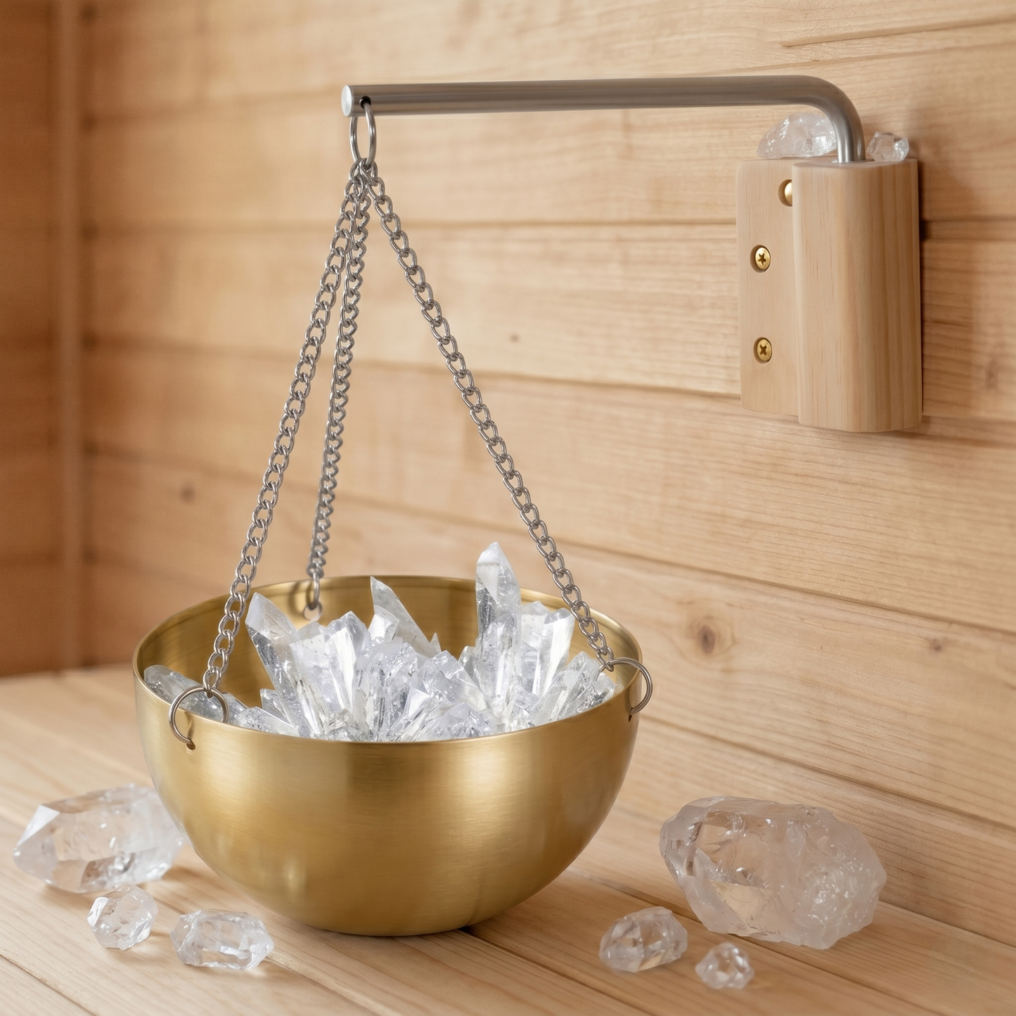 Premium Stainless Steel Sauna Aromatherapy Hanging Oil Bowl