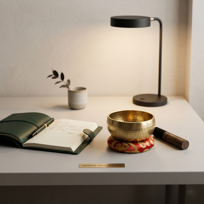 Handcrafted Tibetan Singing Bowl Meditation Set
