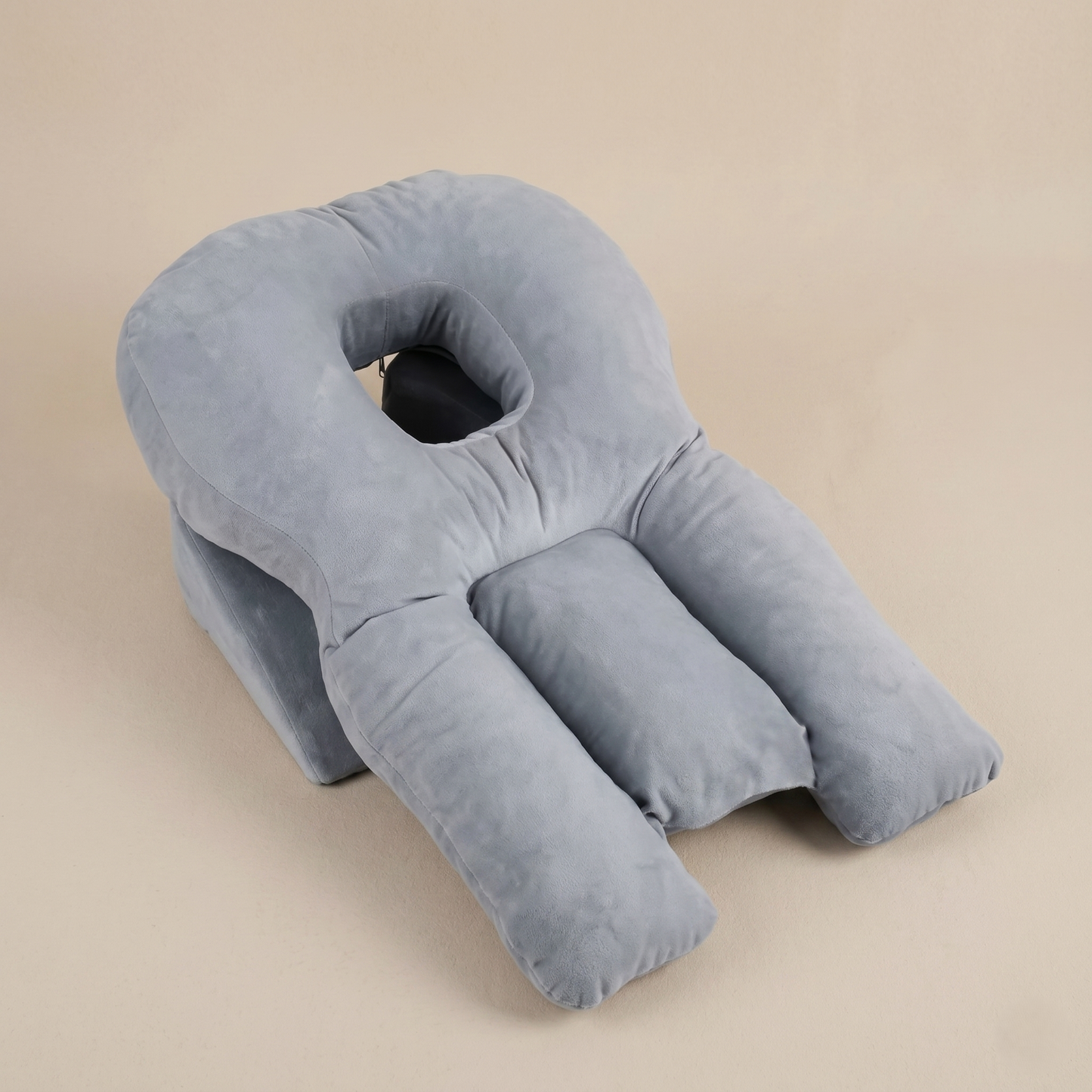 Adjustable Face Down Memory Foam Support Pillow for Stomach Sleepers & Relaxation