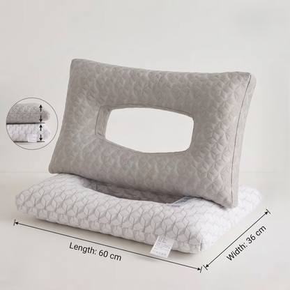 Contour Ear Relief Side Sleeper Pillow with Pressure-Free Ear Opening