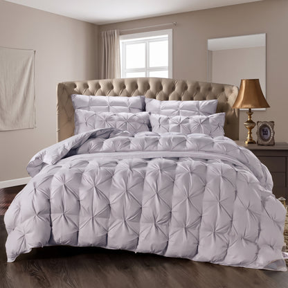 White Goose Down Pinch-Pleated Winter Comforter