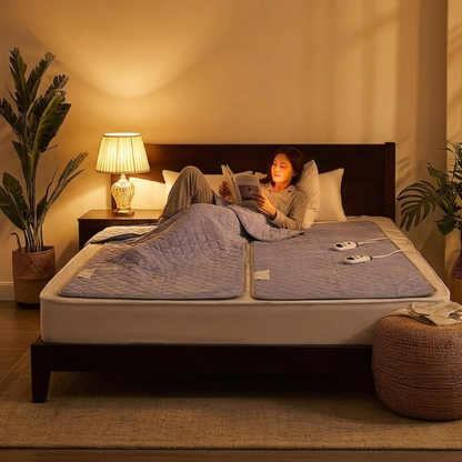 Heated Bed Mat Pad – Soft Electric Warming Pad with Adjustable Heat for Nighttime Comfort