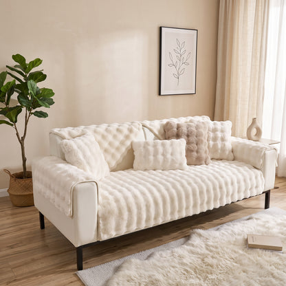 Plush Quilted Waterproof Non-Slip Modular Sofa Cover