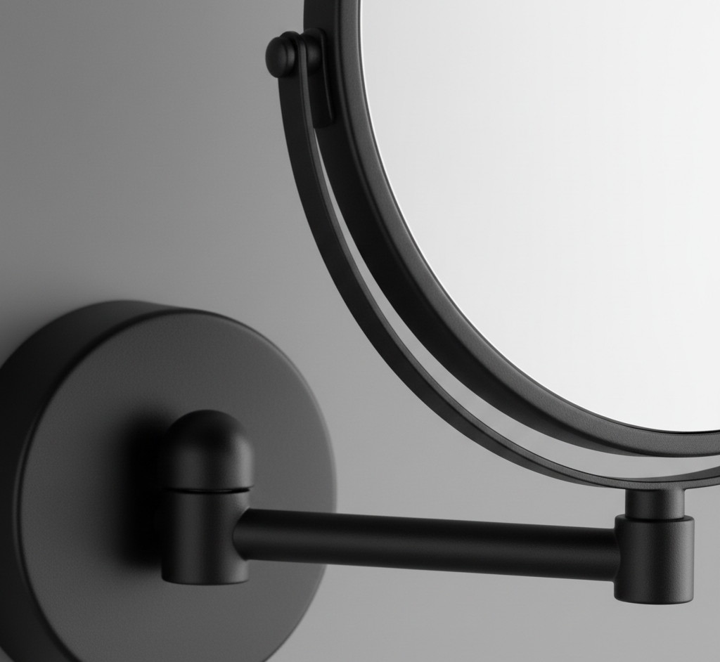 Wall-Mounted 3X Vanity Mirror for Clear, Close-Up Grooming