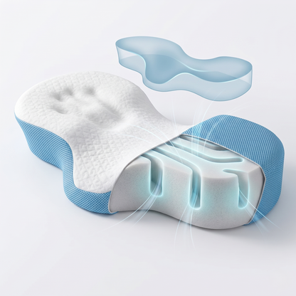 Contoured Memory Foam Side Sleeper Pillow